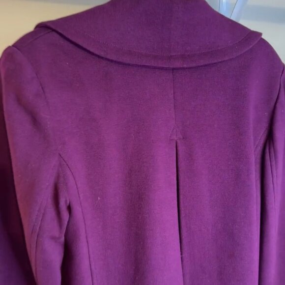 International Concepts Woman Double Breasted Purple Swing Coat - Picture 3 of 6